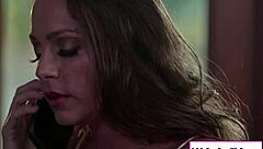 Abigail licks babe's pussy to satisfy her urges fully