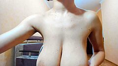 oh man my huge natural tits and big pussy lips got me all bound up squeezing nipples sucking hard pulling tight