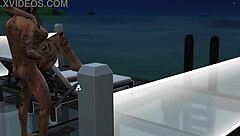 in sims 4 tattooed tierra gets fucked hard by the pool