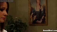 Lesbian slave's busty natural tits whipped brutally hard?