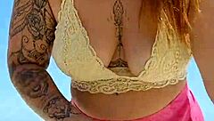 wanna see my big pussy lips flashed at the beach to make my lover's cock rock hard?