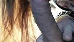 is this big ass cheating thot sucking cock in car?