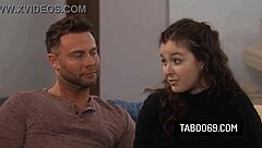 Stepfamily foursome erupts when leana lovings and bunny madison join father-in-law uncle ride