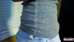 Lovely Brunette Coed Sabrina's Twat Fucked to Cum Swallow