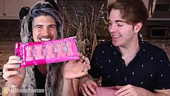 oh man trying these female condoms feels so teasing with my thong