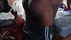 Full hardcore doggystyle ravages petite village girl in sheer top moaning loud.