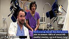 freshman jackie banes spreads legs as nurse forces hitachi vibrator deep for mandatory gaping orgasm