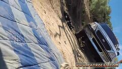 latina teen anal threesome hints at cop uniform thrills