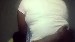 ebony stepsis spreads big ass for monster bbc pounding