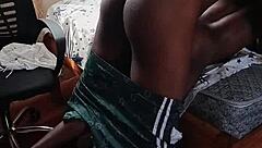 Full hardcore doggystyle ravages petite village girl in sheer top moaning loud.