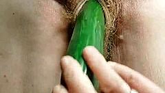 Why does this German granny slut crave hairy cock so badly?