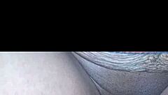 black dude bends her over and fills pussy with cum