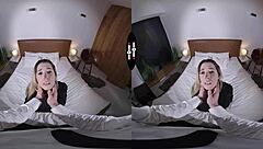 Blonde Big Tits Bombshell Fucked Hard In Dark VR Room