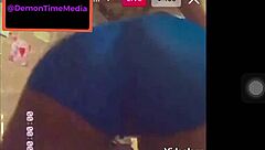 Ebony teen shakes big ass on webcam demon time