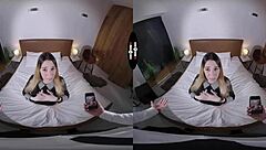 Blonde Big Tits Bombshell Fucked Hard In Dark VR Room
