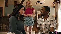 the busty bisexual arab wife with huge tits begs for monster black cock during her divorce drama