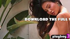 Big Natural Tits Asian MILF Viviane Leigh Strips Hot Body