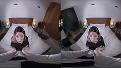 Blonde Big Tits Bombshell Fucked Hard In Dark VR Room