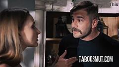 ever wonder what happens when a lesbian couple adds their roommate for rough threesome sex?