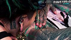 Can Tattooed Hippie Take First Anal from Kinky Pornstar?