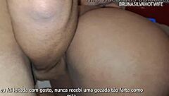 Eight-months pregnant wife takes creampie as cuck cleans up