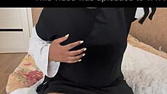 arab milf jasmine strips wet panties for solo pussy play and big cock tease