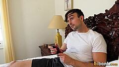 bisexual jock pounds pussy while taking cock in hot 3some switch