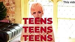 super sloppy student bj leads to cum covered mouthful play