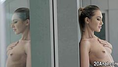 Babe deepthroats monster cock before brutal anal pounding