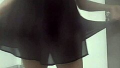 check out this latina amateur dancing sexy with her dildo toy