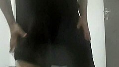 check out this latina amateur dancing sexy with her dildo toy