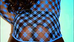 sexy ladyboy poses in lingerie and panties for hot photoshoot