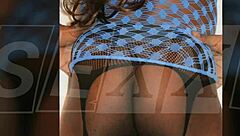 sexy ladyboy poses in lingerie and panties for hot photoshoot