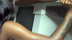 oh damn, check out ebony lesbians renity love and majesty nasty oil up skinny asses for strap-on pussy pounding