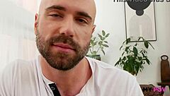 tattooed muscular danny steele fingers your wet pussy then fucks hard