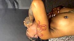 oh damn, check out ebony lesbians renity love and majesty nasty oil up skinny asses for strap-on pussy pounding