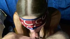 Sneaky Sloppy Suck on Stepbro's Monster Cock Parents Away