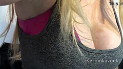 I'm obsessed flashing veronikavonk's mega perfect big boobs everywhere