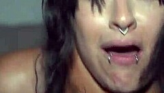 blue eyed brunette with small tits gets her tight pussy hammered nonstop in hotel bed