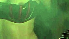 lesbian vampires scissor huge dildo deep in tight pussies 😈💦