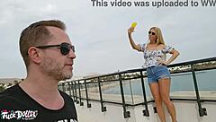 Lynna Nilsson hits the beach for wild fingering licking and hardcore mouth cum finish