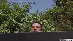 Exhibitionist April Olson Busted Big Tits Cop Pounder Pound