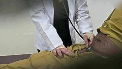 doctor gets cozy with his patient