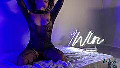 Brazilian Milf Gets Wet Masturbating Before Live with Handjob Tease