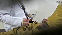 doctor gets cozy with his patient