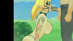 This busty blonde deepthroat game is super fun to play