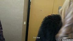 two blonde christmas moms take anal under tree then dp on piano! 🎄🍑💦