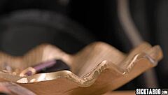 Hey, Aften Opal Gets Fucked by Lesbian Thief While Couple Joins for Licking and Dildos!