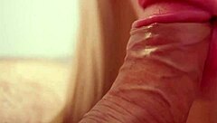 whispered asmr close-up sucking leads to thick oral creampie swallow