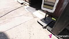 wanna see this bar owner's huge tits in a creampie threesome? she's begging for it